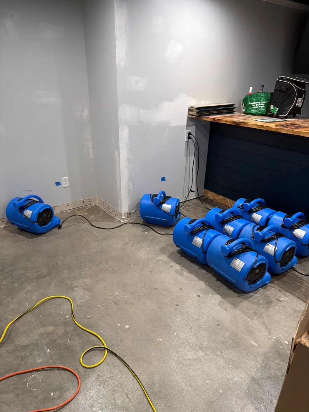 IICRC certified drying setup in Clinton County, IN