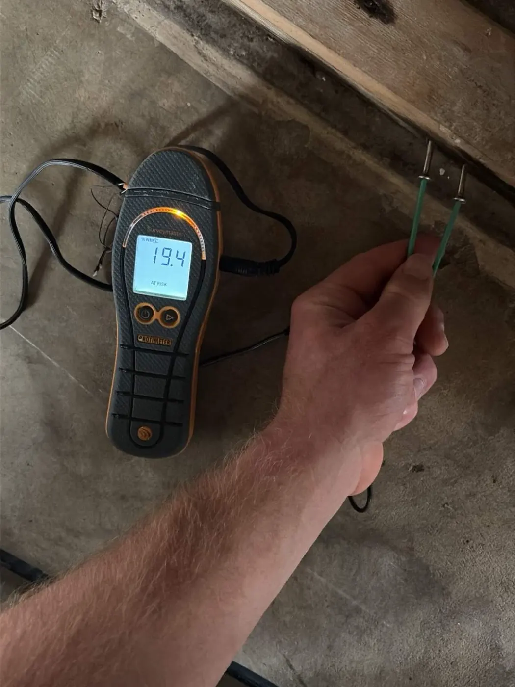 Documented moisture readings in Clinton County, IN